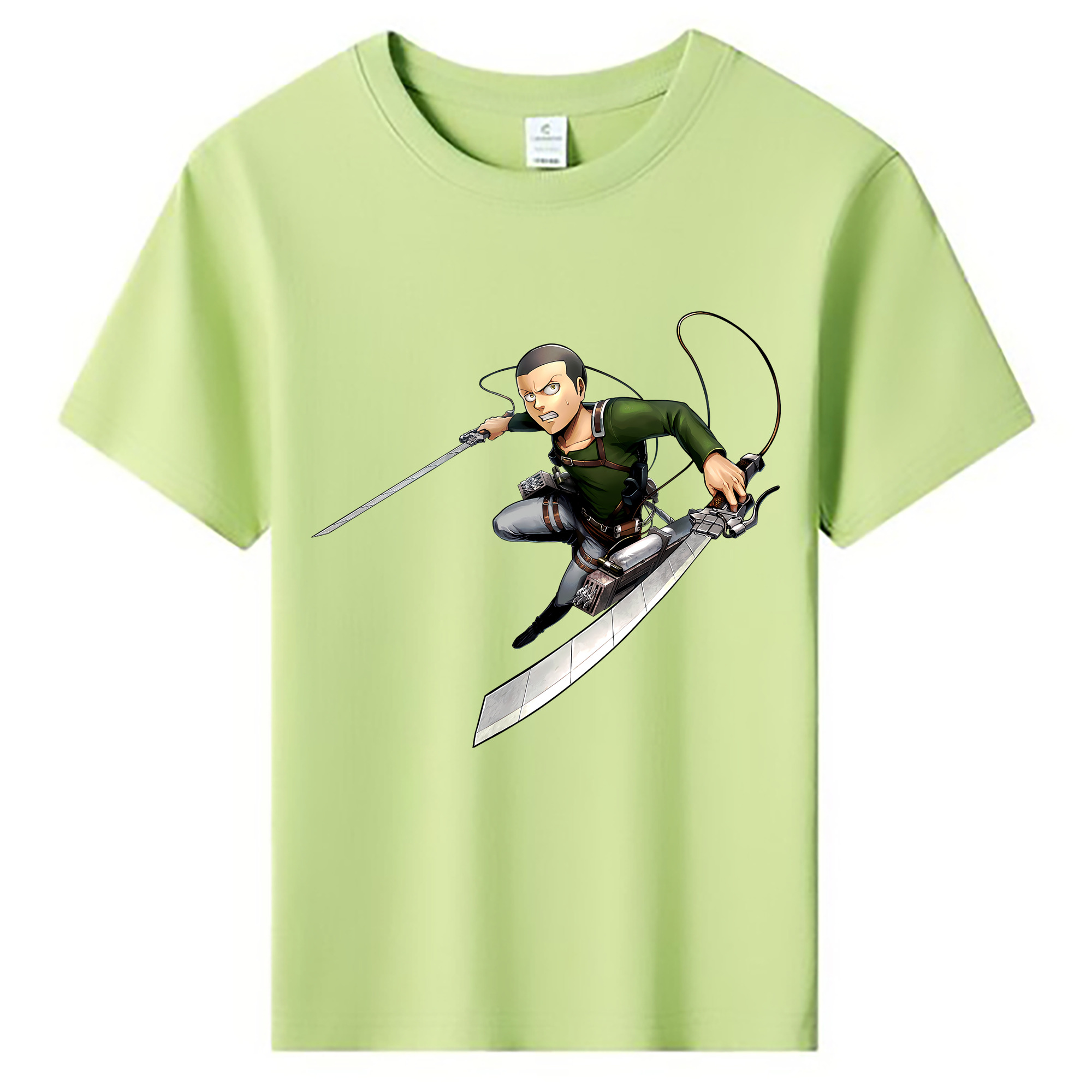 （画像用） 進撃の巨人 コニー·スプリンガー Attack on Titan Connie Springer 綿100％キッズTシャツ（フロントプリント）